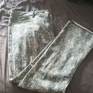 Bebe snake print pants